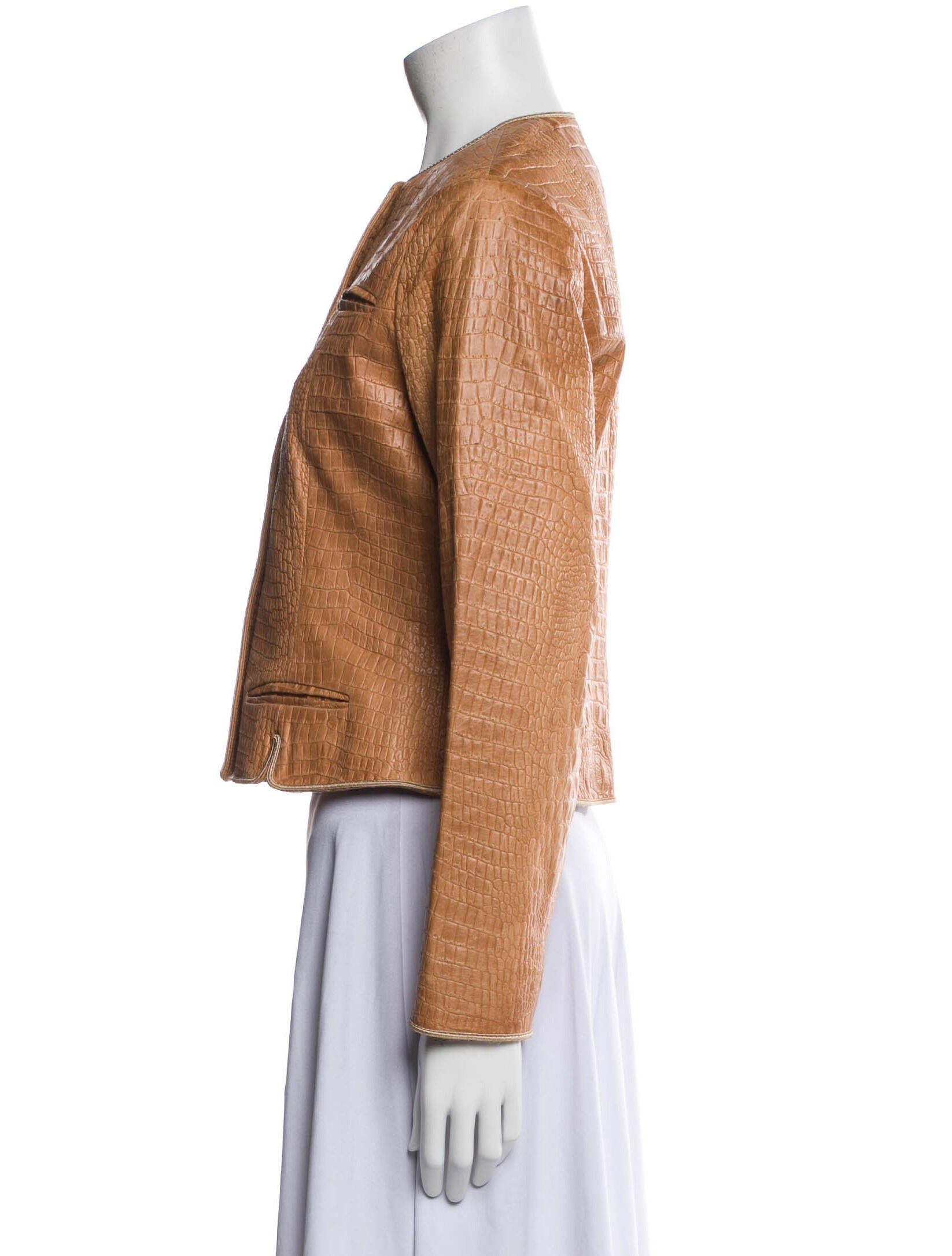 Franck Namani Leather Evening Jacket